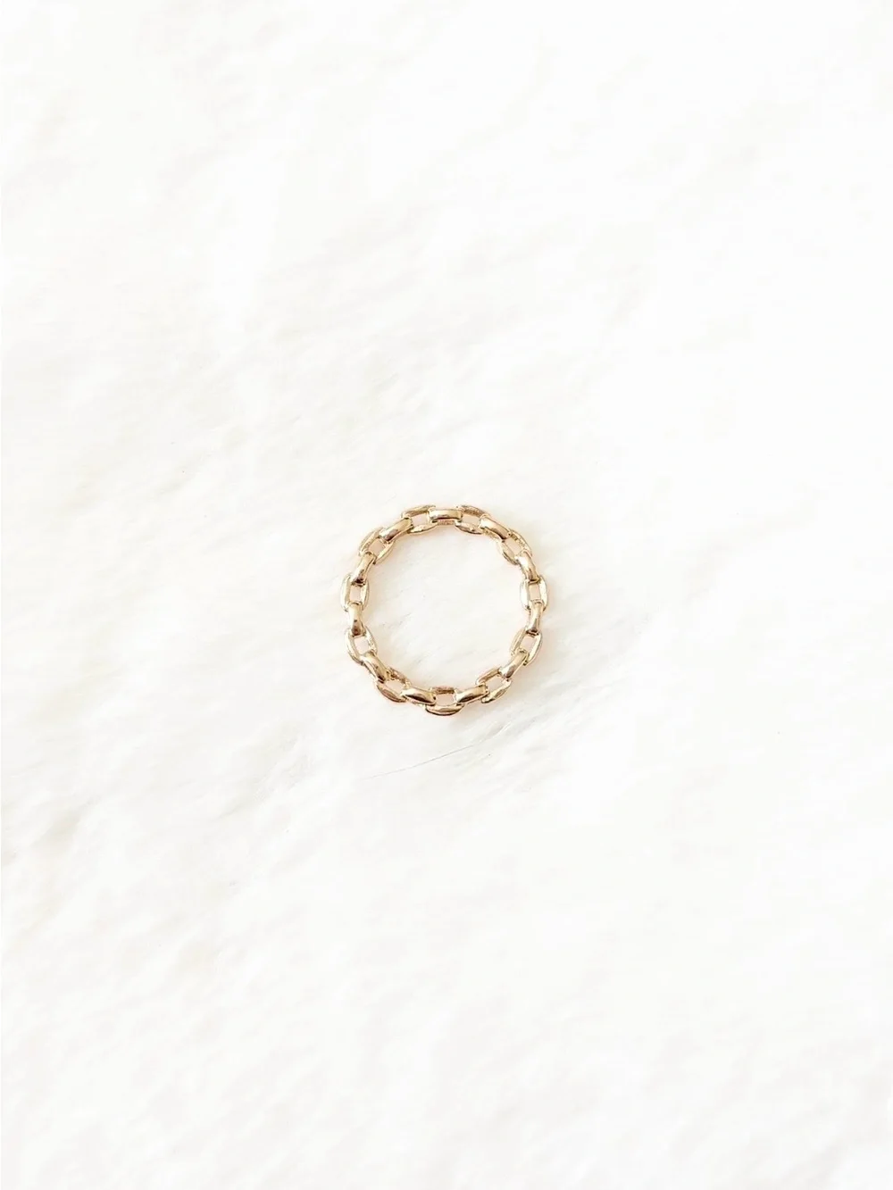 5/$15 🩷 MUST BUNDLE Gold Chain Link Stackable Ring - Women's Jewelry